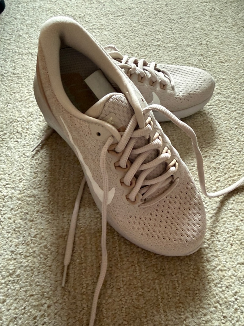 Nike Women’s Lightweight Lace-Up Sneakers - Light Pink